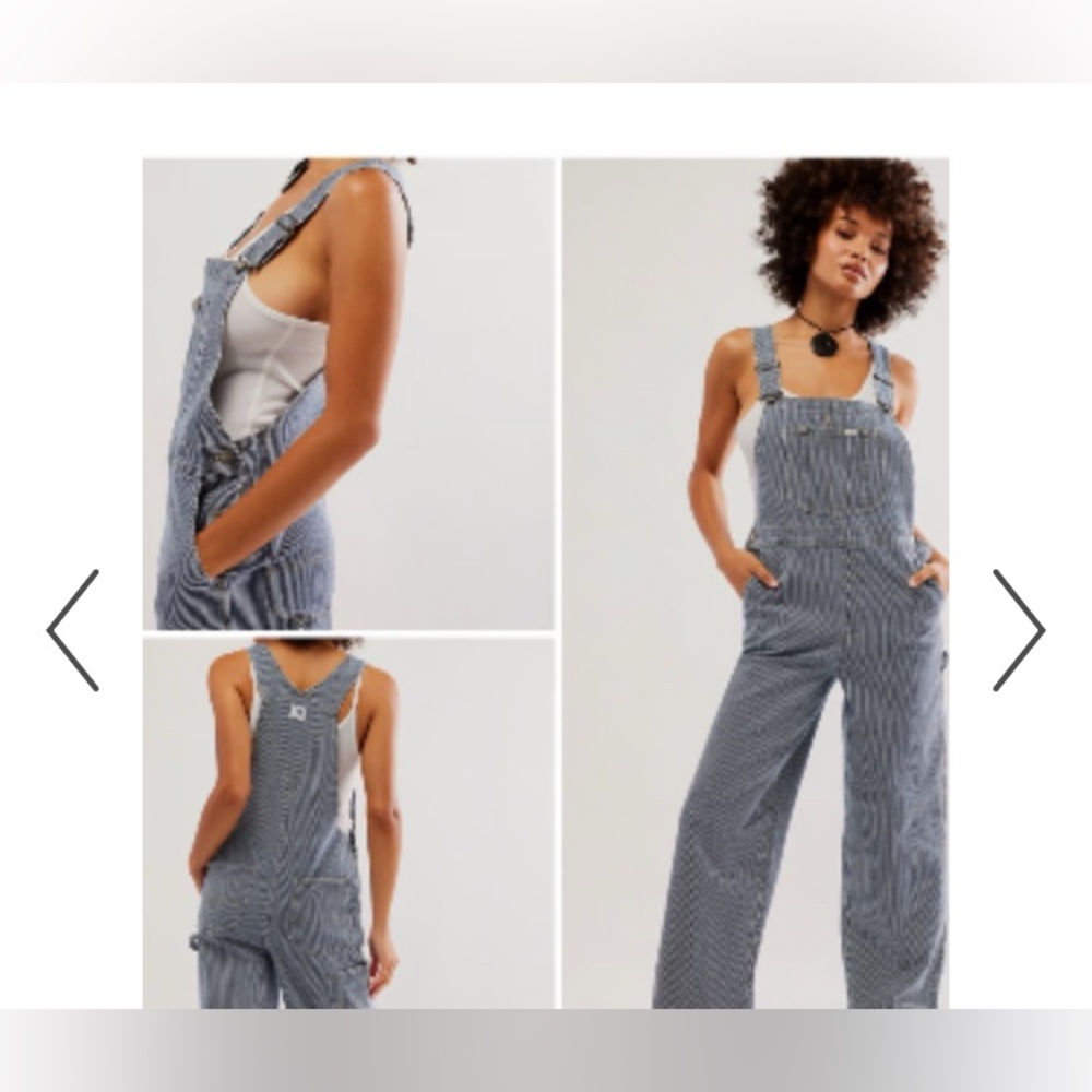 Lee Striped Overalls NWT
